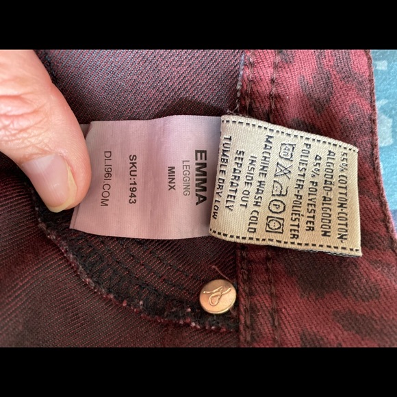 Emma stretch comfort jeans,leopard print design - Picture 6 of 7